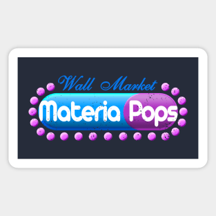 Materia Pops - title only - distressed Sticker